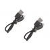 IPX4 ūdensizturīgs USB velosipēda gaismas priekšējais + aizmugurējais komplekts (K02312)