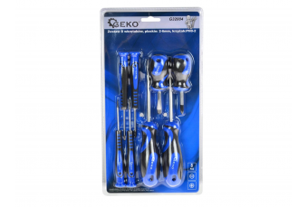 Набор из 8 шлицевых отверток: 2-6 мм Phillips:ph0-2 GEKO (G32004)