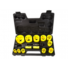 Биметаллический набор коронок по металлу и дереву 17шт. пластиковый ящик (G39998)