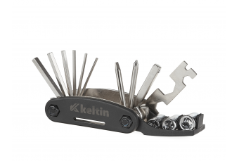 Ar pastiprinātu niķelētu velosipēda atslēgu komplekts 16in1 (K02362)