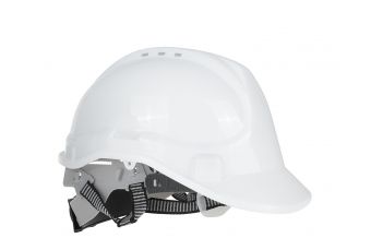 Регулируемый защитный строительный шлем - белый (G90036)