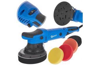 Adjustable car polishing machine 150 mm GEKO PREMIUM + set of 4 pads (G80293)