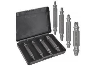 Набор двухсторонних экстракторов для сломанных винтов 4 шт. (К00092)