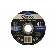 Metal Cutting Disc GEKO Premium 115x1x22,2mm Inox (G78201)