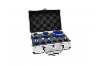 Набор алмазных кольцевых пил 9шт. 6-68мм (G65102)