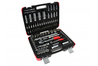 Набор профессиональных торцевых ключей 108el. 1/4"-1/2" 25ГВт (T00102)