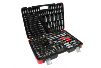 Profesionāls uzgriežņu atslēgu komplekts 216pcs 1/4 collu 3/8 collu 1/2 collu 25GW (T00103)