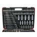 Profesionāls uzgriežņu atslēgu komplekts 216pcs 1/4 collu 3/8 collu 1/2 collu 25GW (T00103)