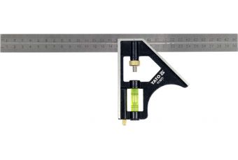 Многофункциональный угольник | со спиртовым уровнем | 300 мм (YT-70771)