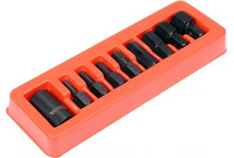 Ударные головки | 12,5 мм (1/2") | шестигранные | 6 - 19 мм | 9 шт. (YT-10662)