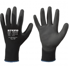 Work gloves with PU-ECO coating - 11 (XXL) Gray (1803GREY11)
