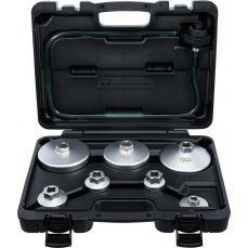 Набор ключей для масляного фильтра | со шлангом для слива масла | VAG, BMW, Citroën, Peugeot, Ford, Mercedes-Benz, Opel, Volvo | 8 шт (72054)