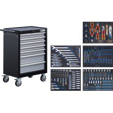 Тележка для мастерской | 7 ящиков | с 246 инструментами (6060)
