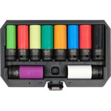 Wheel nut socket set 1/2" 10pcs (YT-10564)