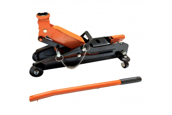 Домкрат 2,5 т с колесами и стопорным штифтом (T31002S)