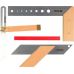 Carpentry square set 3pcs (YT-70823)