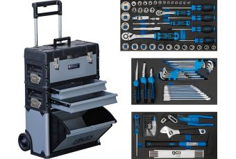 Ящик для инструментов на колесах | с инструментами | 111 шт. (15506)
