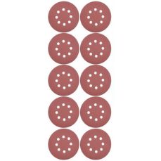 Наждачная бумага (липучка) | с отверстиями | 225 мм / P150 | 10 шт (PD225150B)