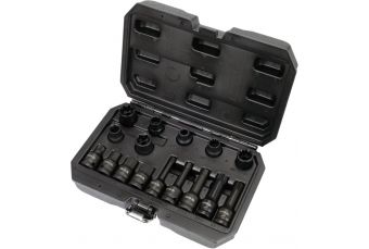 Набор торцевых головок и бит для тормозных суппортов | 12,5 мм (1/2") | 16 шт. (YT-06811)