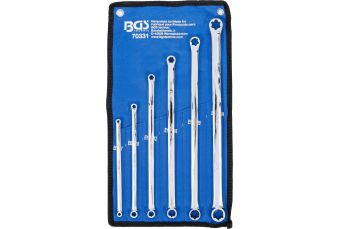 Набор двойных гаечных ключей с кольцевыми головками | сверхдлинные | E6 x E7 - E22 x E24 | 6 шт. (70331)