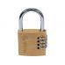 Латунный навесной замок | с кодом | 40 мм (77608)