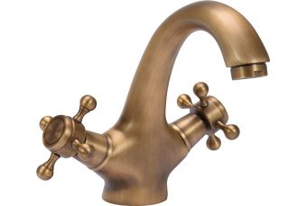 Смеситель для раковины бронзовый | Retro bronze 1 (75827)