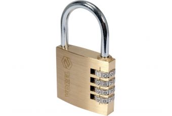 Латунный навесной замок | с кодом | 50 мм (77609)