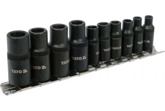 Adapteru komplekts vītņotām sprauslām | 6,3 mm (1/4") / 10 mm (3/8") | 10 gab (YT-29280)