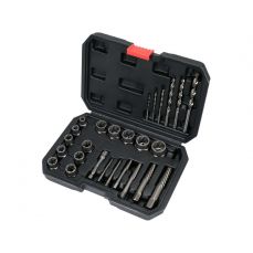 Набор головок для скрученных гаек 9-19 мм. 3/8" и экстракторов 26 шт (YT-05893)