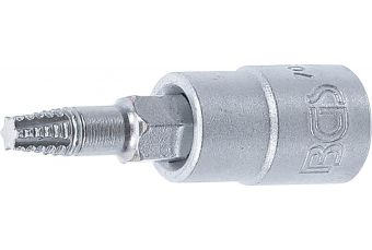 Screw Extractor Bit Socket | 6.3 mm (1/4") Drive | for damaged T-Star (for Torx) T20 (7098-T20)