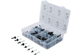 Ассортимент заклепок | алюминий | Ø 3,2 - 4,8 мм | 200 шт. (85224)