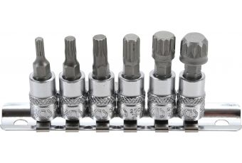 Набор вставок | 6,3 мм (1/4") | Сплайн (для XZN) M4 - M12 | 6 шт. (2162)