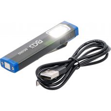 Alumīnija mini rokas lampa ar cob-LED (85350)