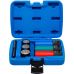 Twist Socket Set (Spiral Profile) / Screw Extractor & Impact Socket Set | 12.5 mm (1/2") Drive | 17 / 19 / 21 mm | 7 pcs. (7510)