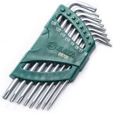 Набор из 8 L-образных шестигранных удлинительных ключей TORX (T6-T25) с отверстием (ST09701)