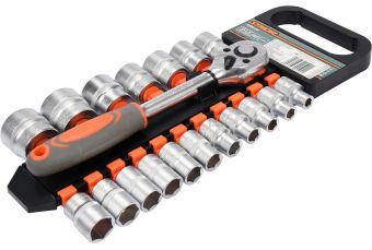 Galviņu komplekts | 12.5 mm (1/2") piedziņa | 8 - 32 mm | 19 preces (58634)