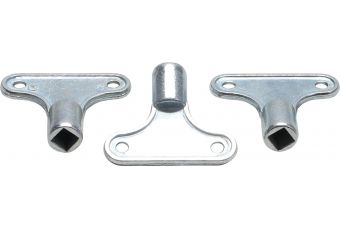 Воздухоспускающий набор ключей | для радиатора | 3 шт. (50505)