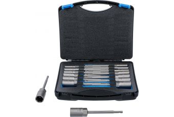 Набор торцевых головок | длинного типа | 6,3 мм (1/4") | для электродрелей | 5,5-19 мм | 15 шт. (70147)