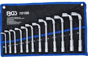 Набор ключей с Г-образной головкой | 8 - 19 мм | 12 шт. (70186)