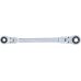 Double Ratchet Ring Spanner | adjustable | with E-Type Ring Heads | E10 x E12 (71028-10X12)