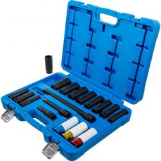 Набор ударных головок и защитных головок | Шестиугольник | Привод 12,5 мм (1/2") | 10–24 мм | 18 шт. (5202)