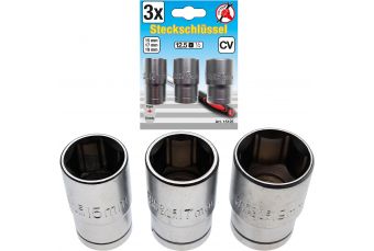 Набор головок | 12,5 мм (1/2") Привод | 15 - 17 - 19 мм | 3 шт. (15125)