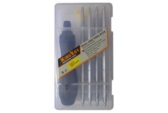 Screwdriver with interchangeable bits (9 pcs) (KR696G)