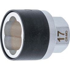 Поворотная насадка (спиральный профиль) / Экстрактор для винтов | Внешний шестигранник 17 мм | 17 мм (7510-17)