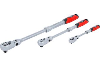 Набор реверсивных трещоток | раздвижной, гибкий | 6,3 мм (1/4") - 10 мм (3/8") - 12,5 мм (1/2") | 3 шт. (72114)