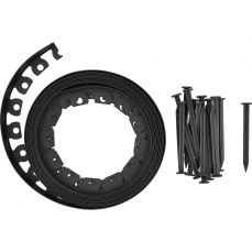 Бордюр газон садовый 40мм 10м со шпильками, анкерами 20шт (88710)