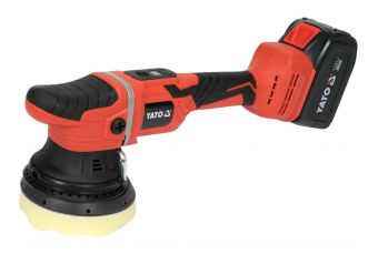 Аккумуляторный бесщеточный полировальный станок | эксцентрик | 125 мм | 18 В| 6,0 Ач (YT-82924)