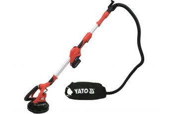 Drywall sander 18v with dust extraction system - battery 4 ah (YT-82360)