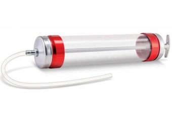 Syringe for liquid lubricant transparent | aluminum | 500 ml (SG16PA)