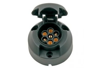 Пластиковая розетка 7pin, круглая, тип N (JH001A)